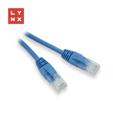 LYNX UTP patch kabel Cat5e, PVC, CCA, 10m, modrý LYNX UTP patch kabel Cat5e, PVC, CCA, 10m, modrý
