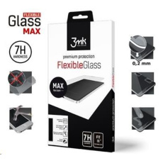 3mk hybridní sklo FlexibleGlass Max pro Xiaomi Redmi Note 8T, černá