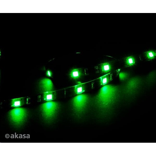 AKASA LED pásik Vegas M, magnetický, 50 cm, zelený