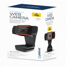 Webová kamera PLATINET 720P, zabudovaný digitálny mikrofón, USB