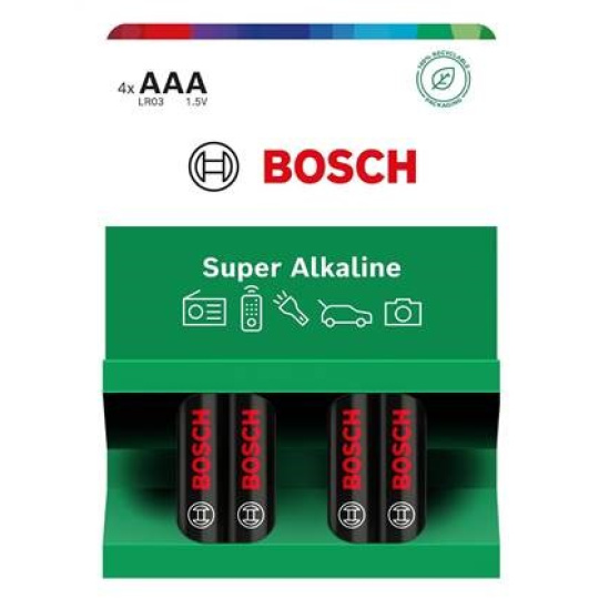 Bosch LR03SA4B/00 Super Alkaline (Blistr 4 ks)