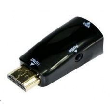 GEMBIRD HDMI - redukcia VGA+Audio (M/F, čierna)