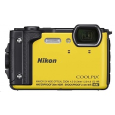 NIKON kompakt Coolpix W300, 16MPix, 5x zoom - žlutý + 2v1 plovoucí popruh NIKON kompakt Coolpix W300, 16MPix, 5x zoom - žlutý + 2v1 plovoucí popruh