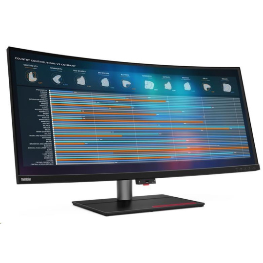 LENOVO LCD P40w - 39.7",IPS,mat,prohnutý,21:9,5120x2160,178/178,4ms,300cd/m2,1000:1,DP,HDMI,RJ45,TB4,USB,VESA,Pivot