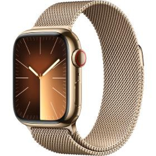 Smart hodinky Watch S9 CELL 41 Gold Steal Milane APPLE