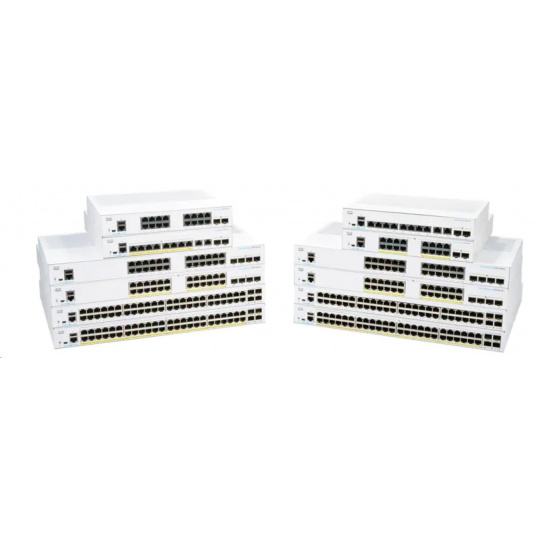 Cisco switch CBS350-12NP-4X-EU (12x5GbE,2xSFP+,2x10GbE/SFP+ combo,12xPoE+,8xPoE++,375W)