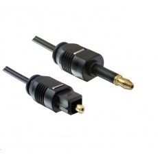 PREMIUMCORD Kábel 3,5 mm mini Toslink - Toslink, OD:2.2 mm, dĺžka 1 m