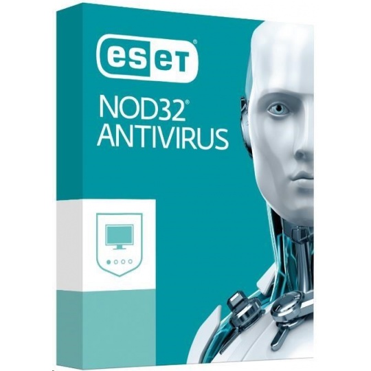 ESET NOD32 Antivirus: Krabicová licencia pre 2 PC na 1 rok