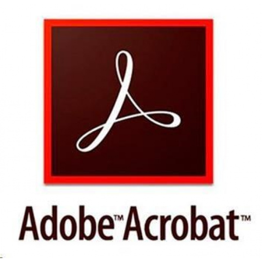 Acrobat Standard DC for teams, Multi Platform, English, COM, 1 používateľ, 12 mesiacov, Level 2, 10 - 49 Lic - nová licence