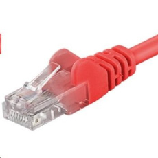 PREMIUMCORD Patch kábel UTP RJ45-RJ45 CAT5e 3m červený