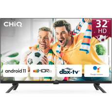 CHiQ L32G7LX TV 32", HD, smart, Android 11, dbx-tv, Dolby Audio, Frameless