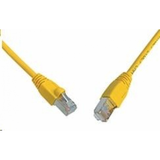 Solarix Patch kábel CAT6 SFTP PVC 2m žltý odolný proti zachytávaniu C6-315YE-2MB