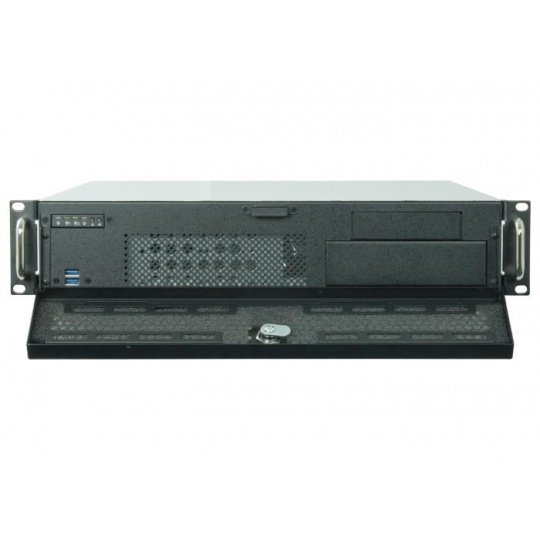 CHIEFTEC Rackmount 2U UNC-210, mATX, polovičná výška slotov PCI, čierna, bez zdroja napájania