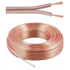 PremiumCord Kabely na propojení reprosoustav 100% CU měď 2x0,75mm 50m PremiumCord Kabely na propojení reprosoustav 100% CU měď 2x0,75mm 50m