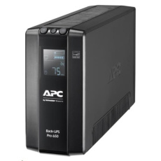 APC Back UPS Pro BR 650VA, 6 Outlets, AVR, LCD Interface (390W) - Rozbalený - BAZAR