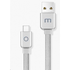 MEIZU datový nabíjecí kabel USB - USB-C, 120 cm, stříbrná MEIZU datový nabíjecí kabel USB - USB-C, 120 cm, stříbrná