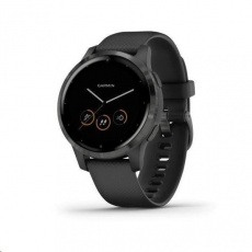 BAZAR - Garmin monitorovací náramek a hodinky vívoactive4S Gray/Black Band - Poškozený obal (Komplet)