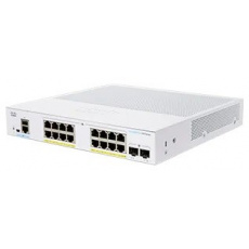 Cisco switch CBS350-16P-2G, 16xGbE RJ45, 2xSFP, fanless, PoE+, 120W - REFRESH