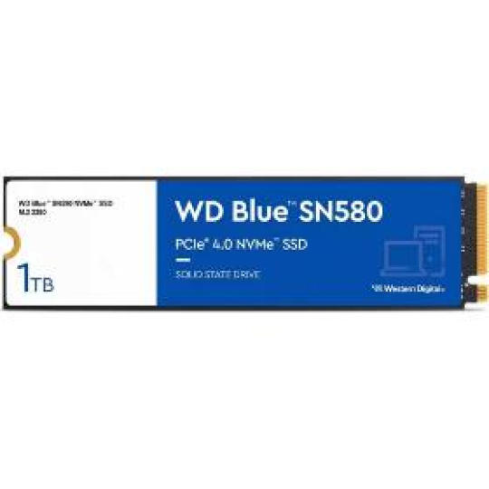 Interný SSD SSD NVMe 1TB PCIe SN580,Gen4 Blue WD