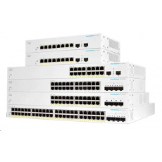 Cisco switch CBS220-24FP-4G (24xGbE,4xSFP,24xPoE+,382W)