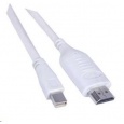 Kábel PREMIUMCORD Mini DisplayPort - HDMI 2 m, biely