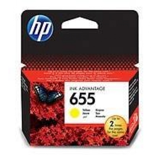 HP 655 Yellow Ink Cart, CZ112AE (600 pages)