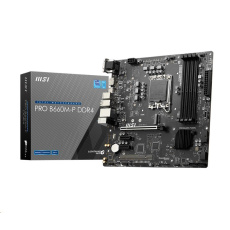 MSI MB Sc LGA1700 PRO B660M-P DDR4, Intel B660, 4xDDR4, 1xDP, 1xHDMI, 1xVGA, mATX MSI MB Sc LGA1700 PRO B660M-P DDR4, Intel B660, 4xDDR4, 1xDP, 1xHDMI, 1xVGA, mATX