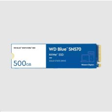 WD BLUE NVMe SSD 500GB PCIe SN 570, Gen3 8Gb/s, (R:3500, W:2300MB/s)
