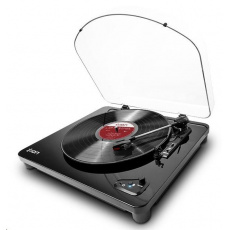 ION Air LP Black Polo-automatický gramofon lze bezdrátově připojit pomocí Bluetooth rozhraní k libovolnému reproduktoru ION Air LP Black Polo-automatický gramofon lze bezdrátově připojit pomocí Bluetooth rozhraní k libovolnému reproduktoru