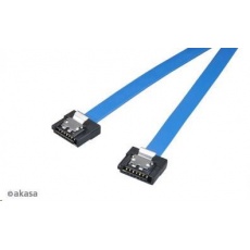 AKASA Super tenký dátový kábel SATA3 pre HDD, SSD a optické mechaniky, modrý, 15 cm