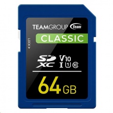 TEAM SDXC karta 64GB U1 (R:80MB/s, W:15MB/s) TEAM SDXC karta 64GB U1 (R:80MB/s, W:15MB/s)