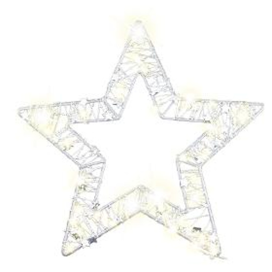 Vianočná dekorácia Hvězda 30cm 40LED WW RXL 469 Hviezda 30cm 40LED WW RETLUX
