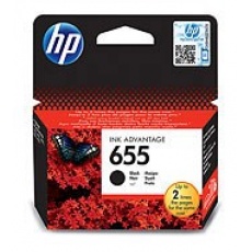 HP 655 Black Ink Cart, 14 ml, CZ109AE (550 pages)