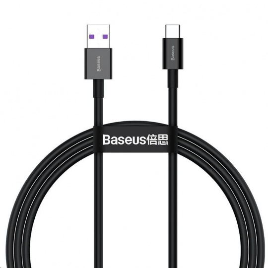 Baseus Superior Series USB/Type-C rýchlonabíjací kábel 66W 1m čierny