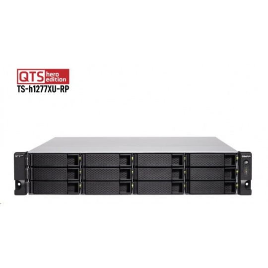 QNAP TS-h1677XU-RP-3700X-32G (8C/Ryzen7 3700X/3,6 GHz/turbo4,4 GHz/32 GB RAM/16xSATA/2xGbE/2x10GbE SFP+/6xUSB3/4xPCIe/RP)