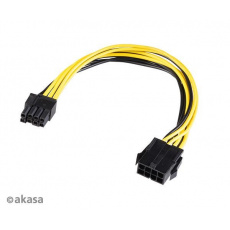 Adaptér AKASA 12V ATX 8-pin na PCIe 6+2 pin