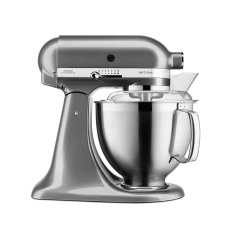 KitchenAid Artisan 5KSM185PSEMS Kuchyňský robot - 10 rychlostí, planetární systém, celokovová konstrukce, stříbřitě šedá KitchenAid Artisan 5KSM185PSEMS Kuchyňský robot - 10 rychlostí, planetární systém, celokovová konstrukce, stříbřitě šedá