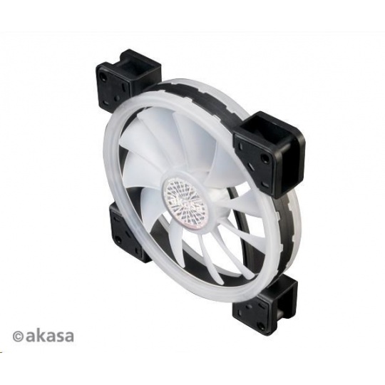 AKASA ventilátor Vegas TL, 140x140x25mm, obojstranný, RGBW 12V