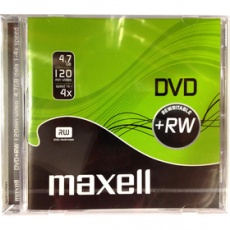 Médiá DVD+RW 4,7GB 4X 1PK 10mm 275526 MAXELL Médiá DVD+RW 4,7GB 4X 1PK 10mm 275526 MAXELL