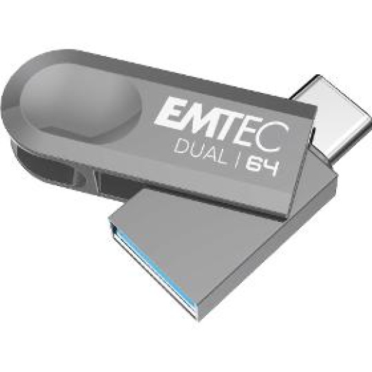 Flash disk D280 Dual USB3.2 to Type-C 64GB EMTEC