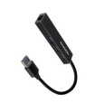 USB rozbočovač HMA-GL3A HUB 3xUSB-A RJ45 ALU USB 3.2