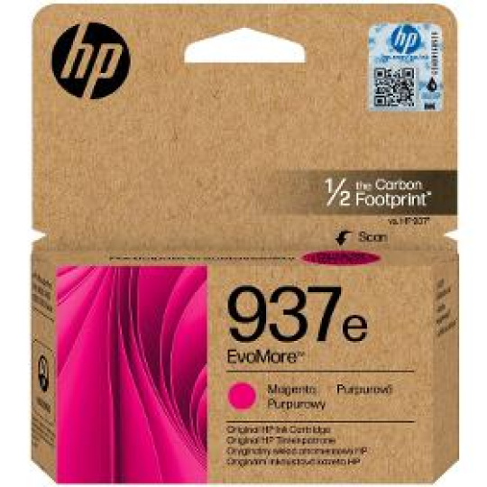 Cartridge 4S6W7NE barevný INK No.937e magenta HP