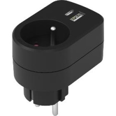 Zásuvka RPC 70 BK Zás. s 2xUSB, 5V/2100mA RETLUX