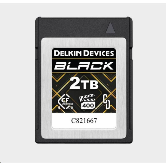 Delkin CFexpress 4.0 BLACK | Type B | R3700/W3220 (VPG400) 2TB Delkin CFexpress 4.0 BLACK | Type B | R3700/W3220 (VPG400) 2TB