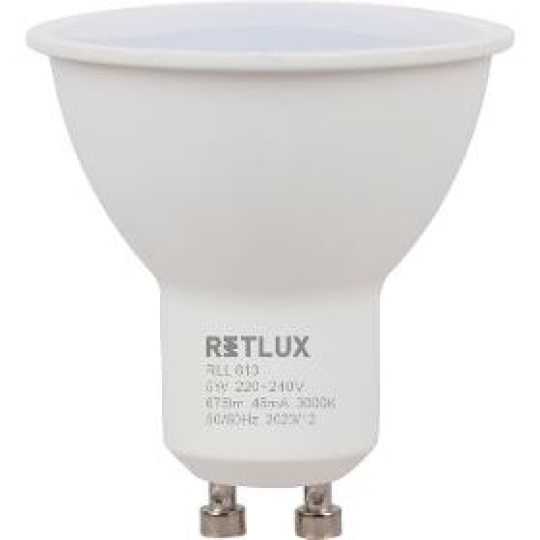  RLL 613 GU10 bulb 5W WW D RETLUX