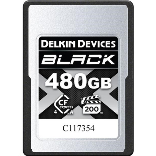 Delkin CFexpress 4.0 BLACK, VGP200, R1830/W1710 (Type A | 4.0) 480GB Delkin CFexpress 4.0 BLACK, VGP200, R1830/W1710 (Type A | 4.0) 480GB