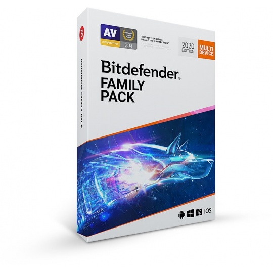 Bitdefender Family pack - 15 zariadení na 2 roky - elektronická licencia na e-mail
