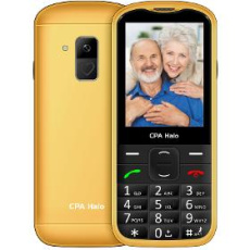 Mobilný telefón Halo 28 Senior gold, charging stand CPA