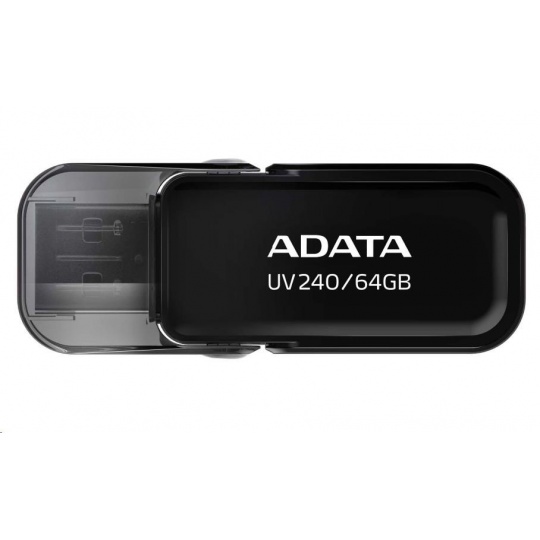ADATA Flash Disk 64GB UV240, USB 2.0 Dash Drive, čierna