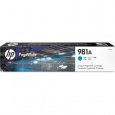 HP 981A Cyan Original PageWide Cartridge (6,000 pages)